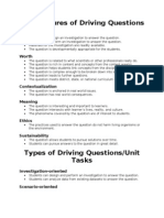 Features of A Driving Question