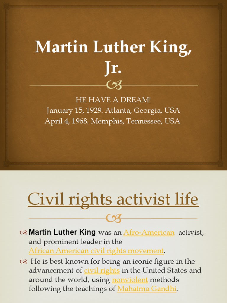 Martin Luther King, JR | PDF