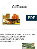 Semana 16 PROCESOS AGROINDUSTRIALES