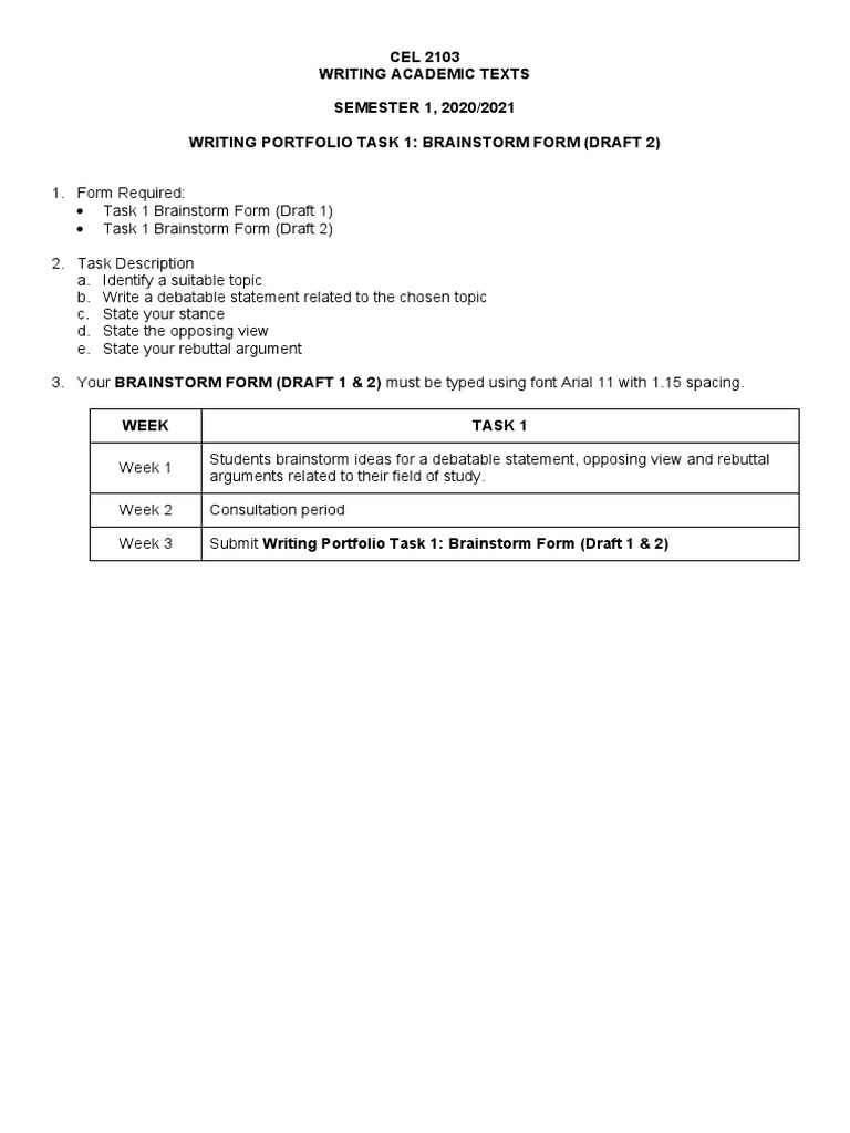 Brainstorming Debatable Statements Guide | PDF | Brainstorming ...