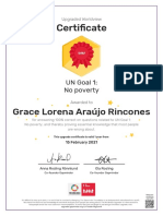 Gapminder Certificate - UN Goal 1 - No Poverty - Grace Lorena Araújo Rincones