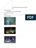 Formation and Characteristics of Mineral Deposits