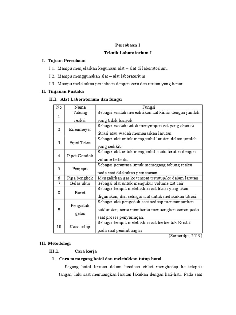 Teknik Dasar Laboratorium Kimia | PDF | Kesehatan Holistik | Sains ...
