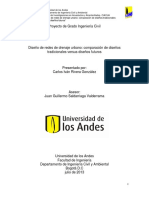 Diseno de Redes de Drenaje Urbano Comparacion de Disenos Tradicionales Versus Disenos Futuros PDF