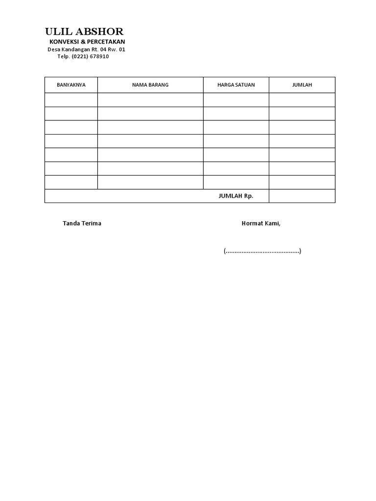 Contoh Nota | PDF