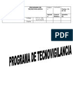 Programa de Tecnovigilancia