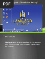Identify Each Parts of The Window Desktop?