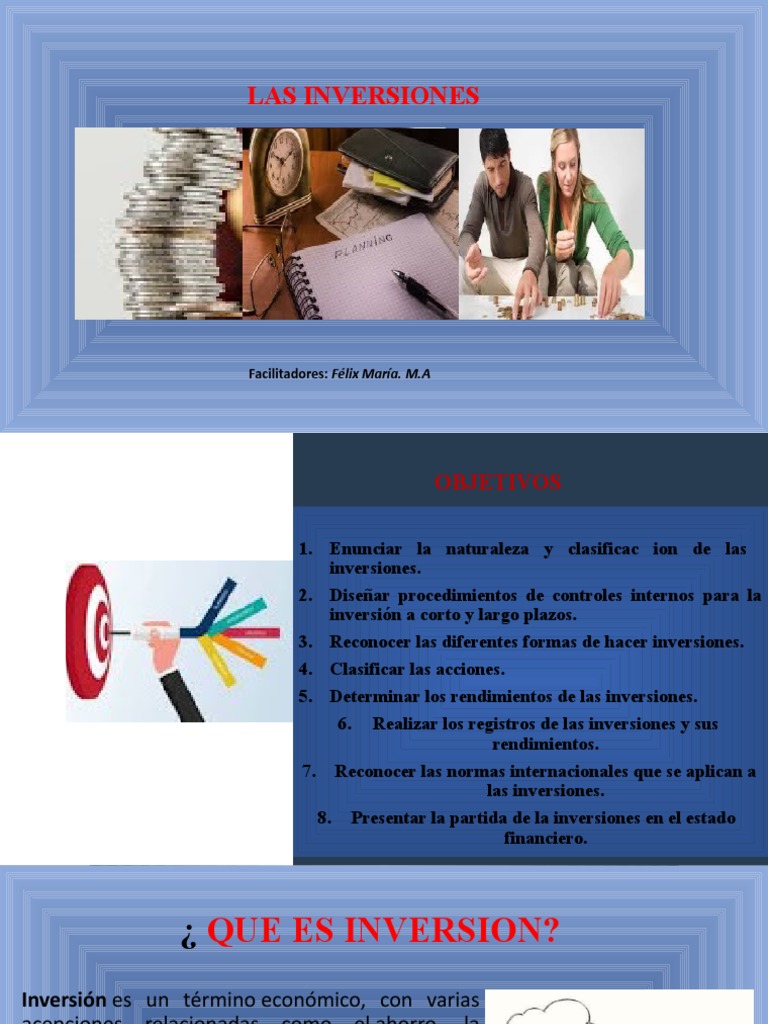 Clasificación y Control de Inversiones | PDF | Inversiones | Dinero