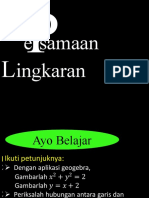 Persamaan Lingkaran Ke 4