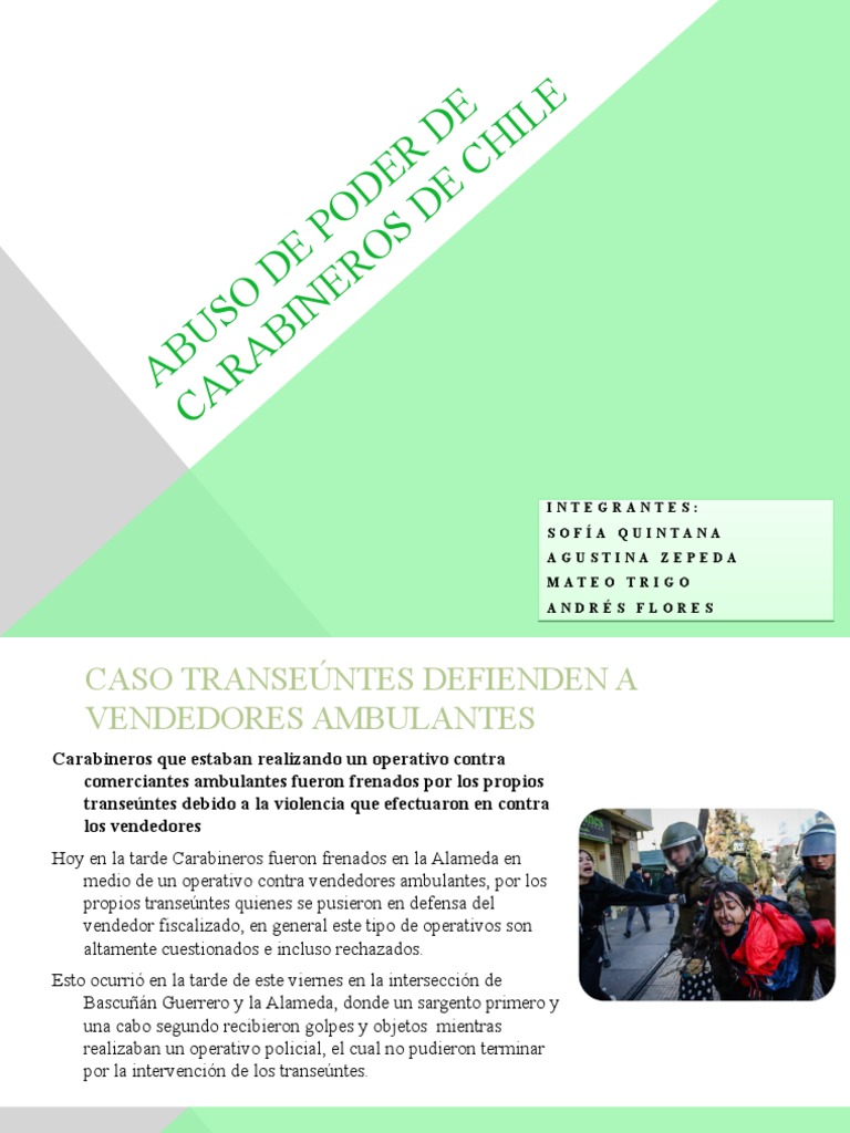 Abuso de Poder de Carabineros de Chile | PDF | Policía | Naciones Unidas