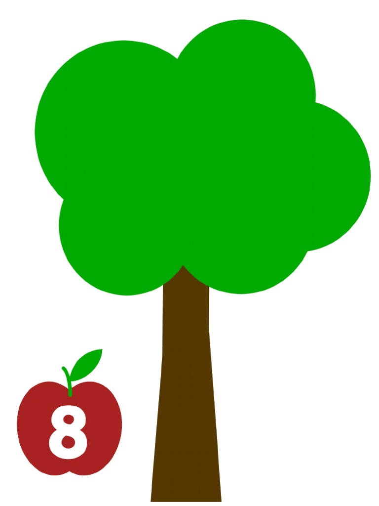 Free Math Printable Apple Tree Counting Mat | PDF
