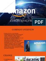 CUEGIS ANALYSIS OF AMAZON'S BUSINESS STRATEGY, CULTURE AND INNOVATIONS