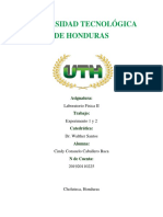 Universidad Tecnológica de Honduras: Laboratorio Fisica II