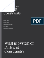 System of Different Constraints