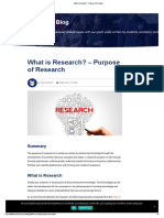 What Is Research - DiscoveriesPhds