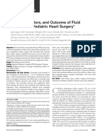 Extent, Risk Factors, and Outcome of Fluid Overload After Pediatric Heart Surgery