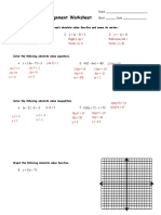 Absolute Value Worksheet