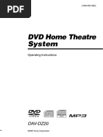 DVD Home Theatre System: DAV-DZ20