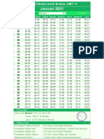 Jadwal Sholat Bulan Januari 2021 Untuk Daerah Brebes Dan Sekitarnya