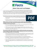 AFSCME Fact Sheet State & Local Budgets