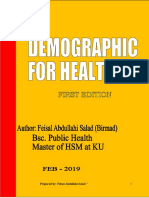 Demographic For Health