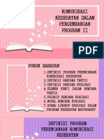 Program Pengembangan Komkes II