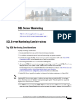 SQL Server Hardening Considerations