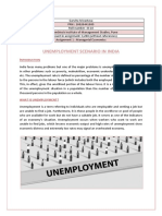 Unemployment Scenario in India: Ntroduction