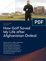 How Golf Saved My Life After Afghanistan Ordeal