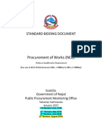 Bidding Document for Construction of Bituminous Road