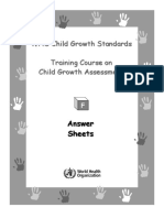 WHO Child Growth Standards Training Course On Child Growth Assessment