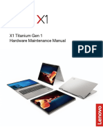 X1 Titanium Gen 1 Hardware Maintenance Manual