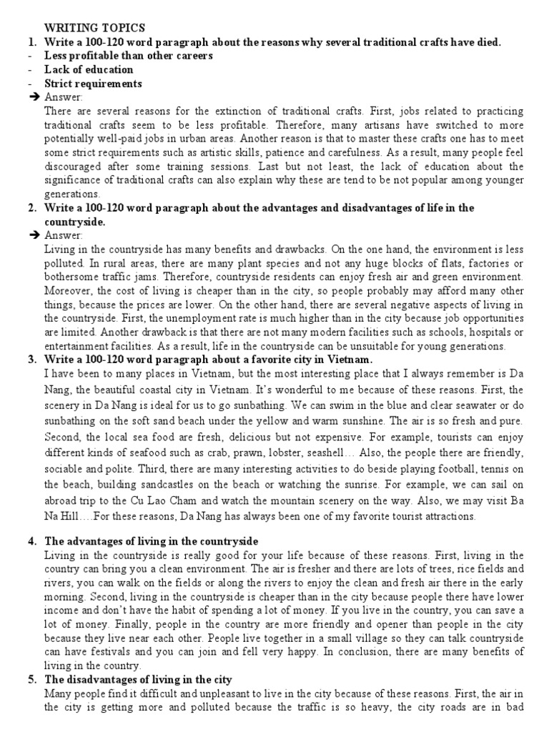 WRITING TOPICS 9 Thư NG | PDF | Educational Technology | Space Exploration