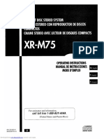 AIWA XR-M75 CD Stereo System User Manual