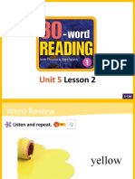 Unit 5 Lesson 2 Word Review and Color Fish Story