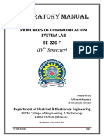 LABORATORY MANUAL PRINCIPLES OF COMMUNICATION SYSTEM LAB EE-226-F
