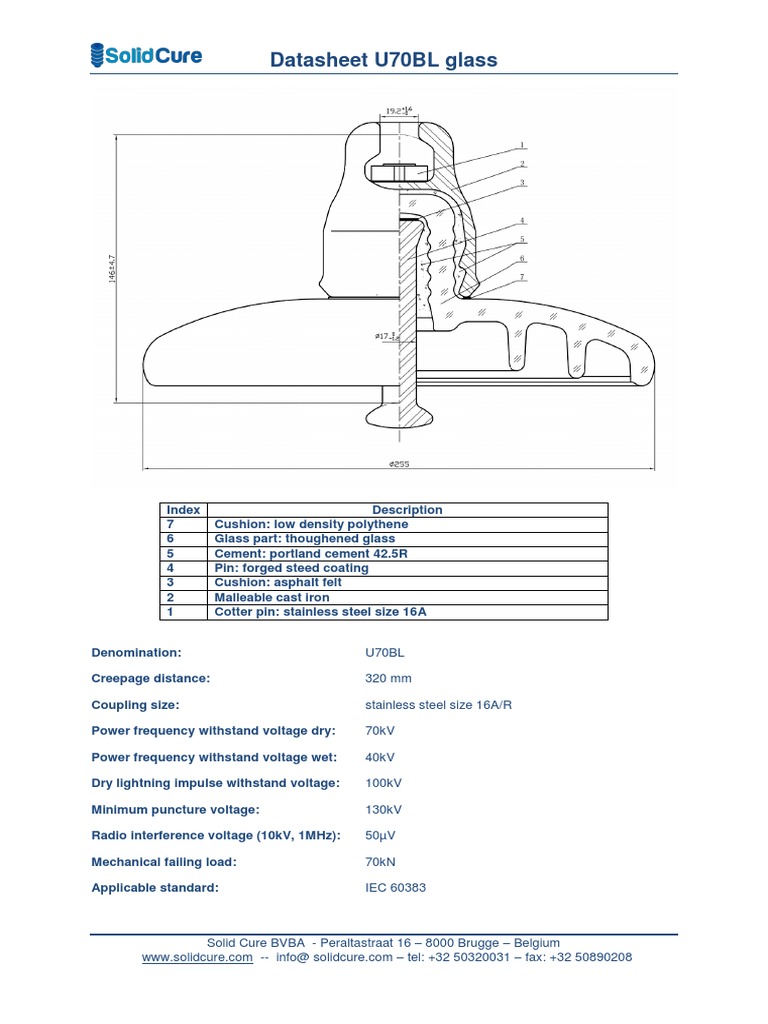 Solidcure Datasheet U70BL Glass | PDF