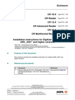 Enclosure CR 10-X CR 12-X CR 15-X Digitizer Software ARC 2401 and Higher Versions