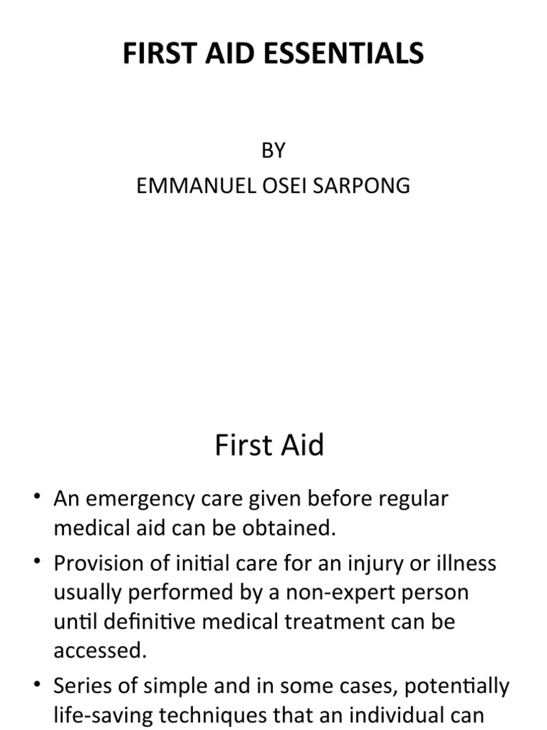 First aid essentials [Autosaved]