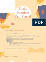 Tricky Questions Card Game! by Slidesgo