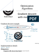 Optimization Algorithms: Gradient Descent With Momentum