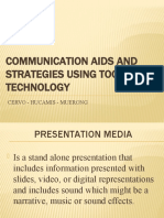 Communication Aids and Strategies Using Tool of Technology: Cervo - Hucamis - Muerong