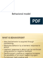 Behavioral, Cognitive, and Humanistic Models of Psychology