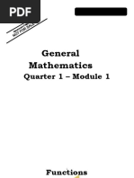 General Mathematics: Quarter 1 - Module 1