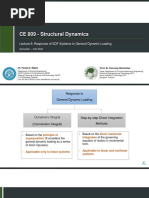 CE 809 - Lecture 6 - Response of SDF Systems To General Dynamic Loading