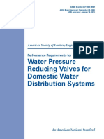 Water Pressure Reducing Valves For Domestic Water Distribution Systems