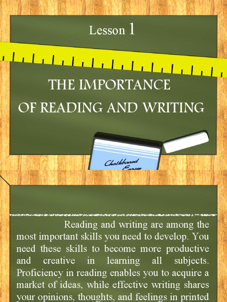 Importance of Reading and Writing PDF Literacy Foreign Language