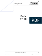 Fork T 180: Operating Manual