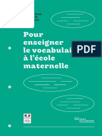 Guide Pour Enseigner Le Vocabulaire À L'école Maternelle