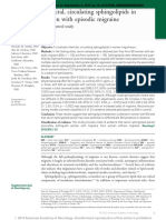 Interictal, Circulating Sphingolipids in Women With Episodic Migraine